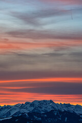 Sonnenuntergang Rennfeld - Hochschwab Gebiet - Mugel 