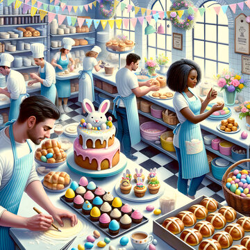 Easter Bakery Delight: A Springtime Celebration of Sweets and Pastries