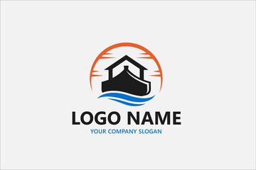 Property roof logo vector