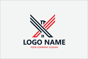 Property roof logo vector