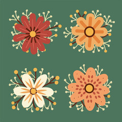 Flora Fantasy: Enchanting Flowers with Natural Accents