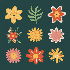 Garden Gala: Whimsical Flowers Celebrating Among Branches