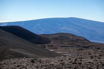 Volcanic landscape, Mauna Kea on the Big Island, Hawaii, USA.