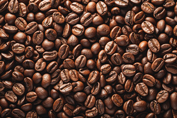 Naklejka premium Roasted coffee beans