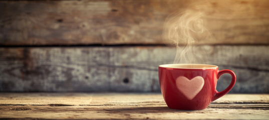 Heartfelt Coffee, A Rustic Charm with Steamy Love