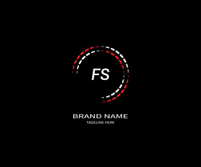 Fototapeta na wymiar FS letter logo design. FS creative initiDGals letter logo concept. FS icon design. FS