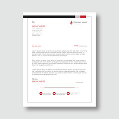 official minimal creative abstract professional newsletter corporate modern business proposal letterhead design, letterhead design