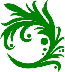 Ornament isolated on transparent background, ready for retouch design.