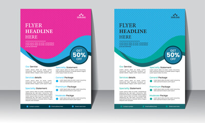 Flyer design, brochure design, cover modern layout, poster, vector illustration template in A4 size,