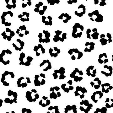 Mud Animal Paint. White Leopard Trendy Spot. White Vector Print. Black Animal Spot. Leopard Seamless Texture Camouflage. Cheetah Monochrome Blotter. Snow Cheetah Animal Fur. Leo Seamless Jaguar Ink.