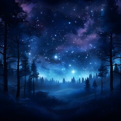 Fototapeta premium Night sky with stars