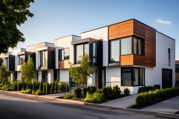 Modern modular private townhouses