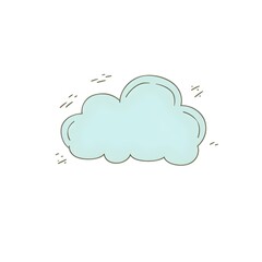 Obraz premium Cloudy rainy smile