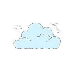 Obraz premium Cloudy rainy smile