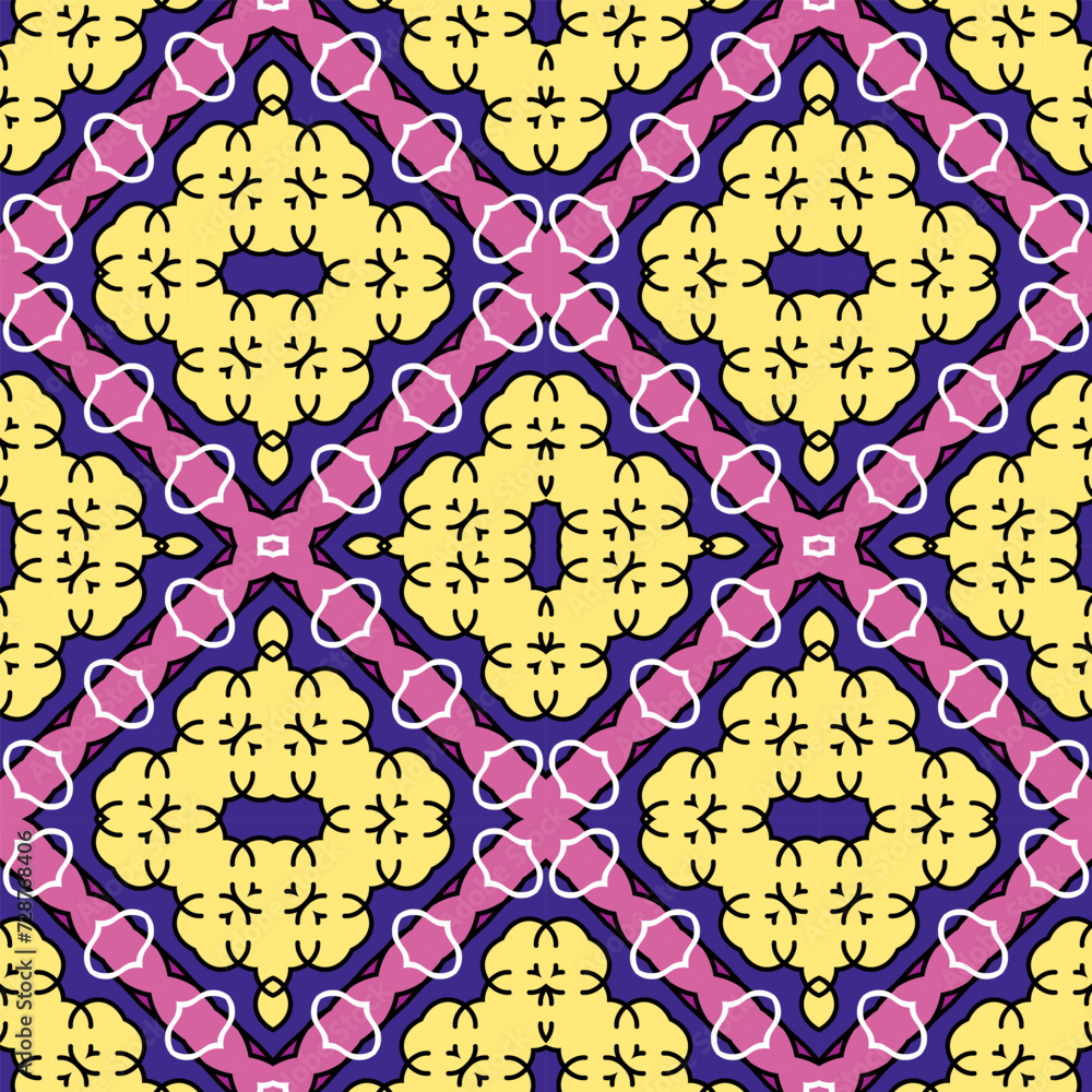 Aufkleber seamless pattern with original geometric texture. diagonal orientation. vector illustration