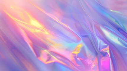 Vibrant holographic background with iridescent foil texture, suitable for modern design elements...