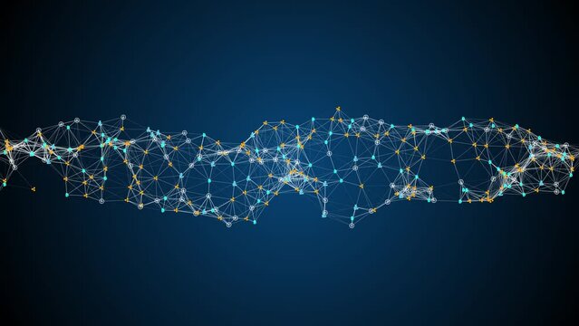 Supply chain smart contract computer code agreement on blockchain network - Animation Rendering