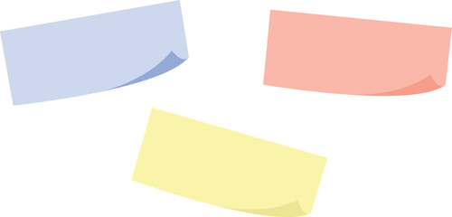 Notepads vector set. Information blank. Reminder sticker