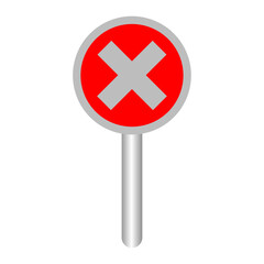 Fototapeta premium Stop sign vector