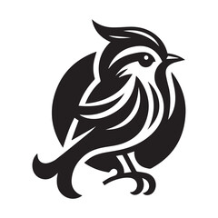 bird watercolor, animals, monochrome, fauna