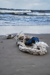 rope on the beach
