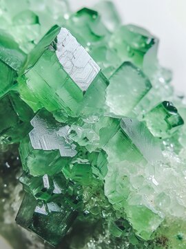 Uncut green chrysolite crystal.