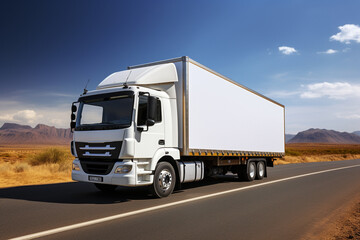 truck on the highway