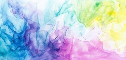 Fototapeta na wymiar Colorful pastel texture watercolor abstract background