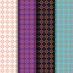 Classic geometric background pattern with decoration ornament illustration. Simple straight line stripes of different design shapes