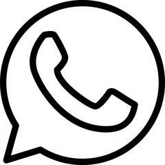 WhatsApp Logo Icon – High-Quality Messaging App Symbol for UI/UX & Social Media