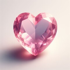 Naklejka na ściany i meble crystal heart with diamonds