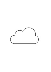 cloud computing icon on white background