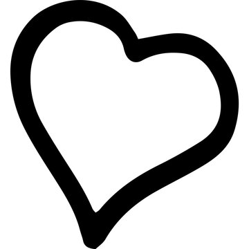 Tlit heart  icon on a white background 