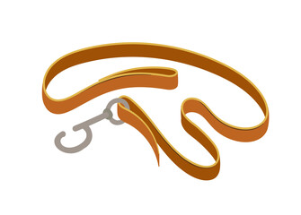 Pets goods set. Items from veterinary shop. Leash for dogs. Pack for care about domestic animals. Graphic element for website. Cartoon flat vector collection isolated on white background