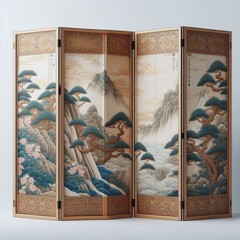 Folding Chinese partition screen