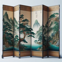 Folding Chinese partition screen