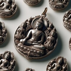 thai religious amulet of a small buddha with magical properties