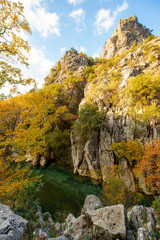 Yazili Canyon ( Yazili Kanyon )  is in the Sutculer, Isparta,with its lakes and the picturesque views of the area, and also the rich variety of flora and fauna.