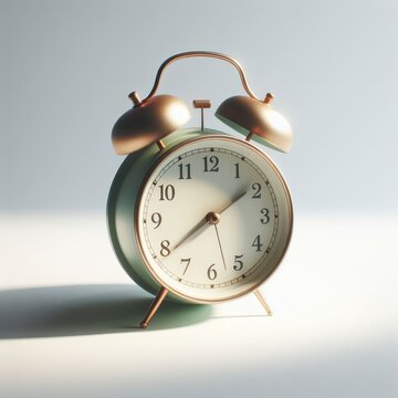  alarm clock isolated on white