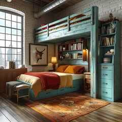 Rustic Chic Bedroom Interior