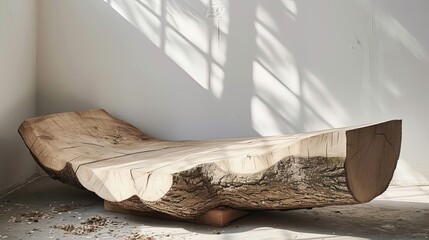 a weathered wood log, showcasing its natural textures and imperfections.