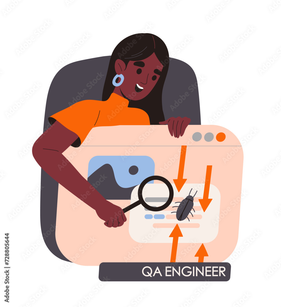 Poster web development team concept. freelancer and remote worker at workplace. organizing efficient work p