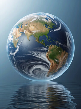 Reflejo de la Tierra sobre el Agua