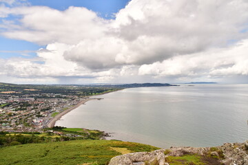 View from Bray head, Bray, County Wicklow, Ireland
