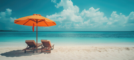 Summer Holidays Beach rest - obrazy, fototapety, plakaty