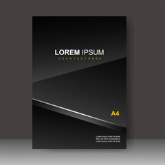 Book cover design modern technology style. for Brochure template, Annual report, Banner, Poster, catalog, Simple Flyer promotion, magazine. Vector illustration