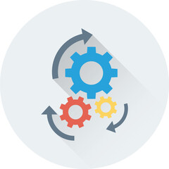 Cogs Vector Icon