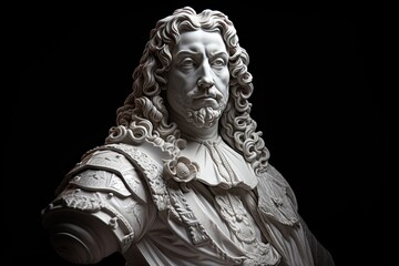 Francois de La Rochefoucauld portrait statue.