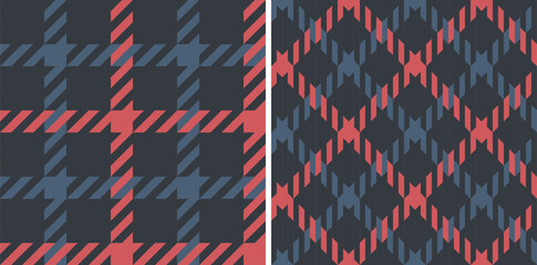 Obraz premium Plaid seamless vector tartan patterns set.