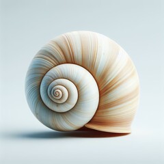 snail on white background